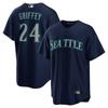 Mens Embroidered Seattle Mariners Baseball Jersey 24 Ken Griffey Jr Fan Apparel Sportswear