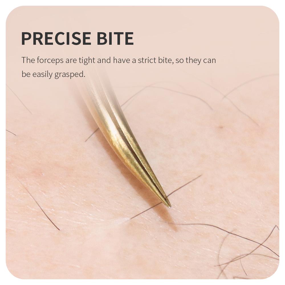 ANNAFRIS High-end Fiber Tip Lash Tweezers Stainless Steel Straight Head Curved Tip Eyelash Extension Tweezer Makeup Tools