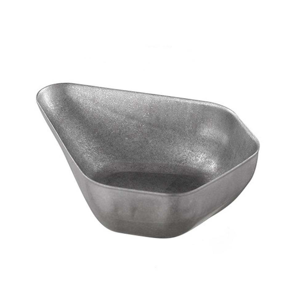 

Stainless Steel Coffee Bean Dosing Cup Retro Smooth Surface Bean Weighing Tray Stackable Wear-resistant Coffee Bean Container серебряный