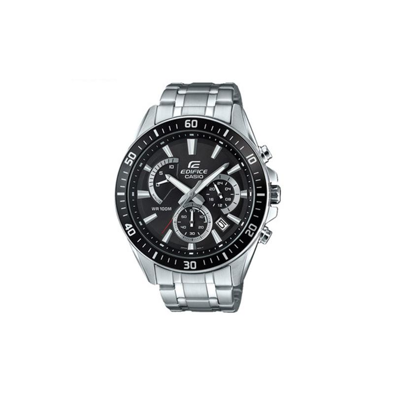 

Casio EDIFICE three-hand three-eye unicorn waterproof simple quartz movement stainless steel strap Japanese and Korean watch men s EFR-552D-1AVUPR