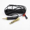 Replacement Headset Audio Cable Black Plastic 2 Meter Earphone Accessories