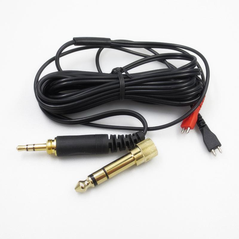 Replacement Headset Audio Cable Black Plastic 2 Meter Earphone Accessories