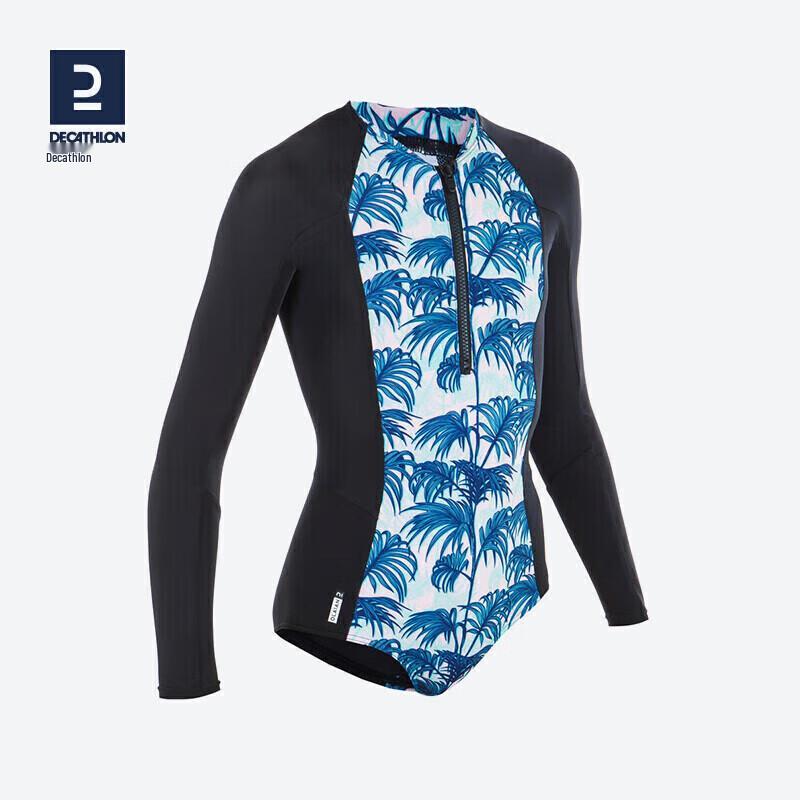 Decathlon Girls  One-Piece Long Sleeve Swim/Surf Suit 141-148cm (10-11 years)