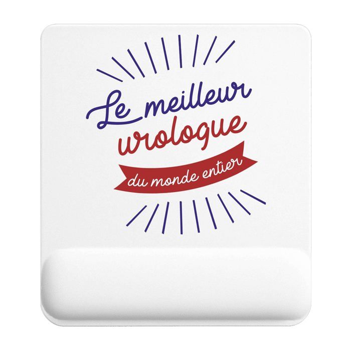 Tapis de souris - PLANETEE - Urologue Meilleur Monde - 22x18 cm - 3 mm - Surface antidérapante