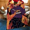 Animation B-Blue E-Eye S-Samurai Throw Flannel Cozy Print Blanket, Portable, Durable Machine Washable Cute Cool