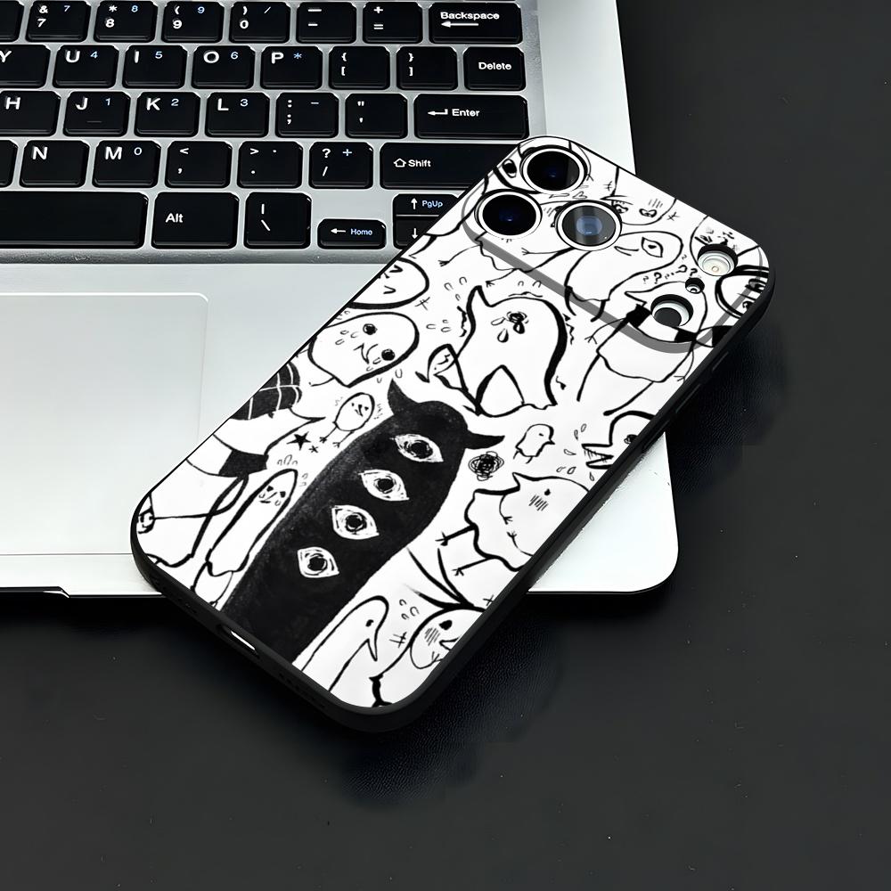 Goodnight Punpun Manga Phone Case For IPhone 17 Air 16 E Pro Max 15 14 13 Mini 12 Pro 11 Max Plus Black Soft Shell