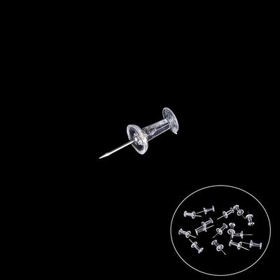 High 40 Pcs Transparent Push Pins Notice Board Map Thumb Tacks Point Bulletin