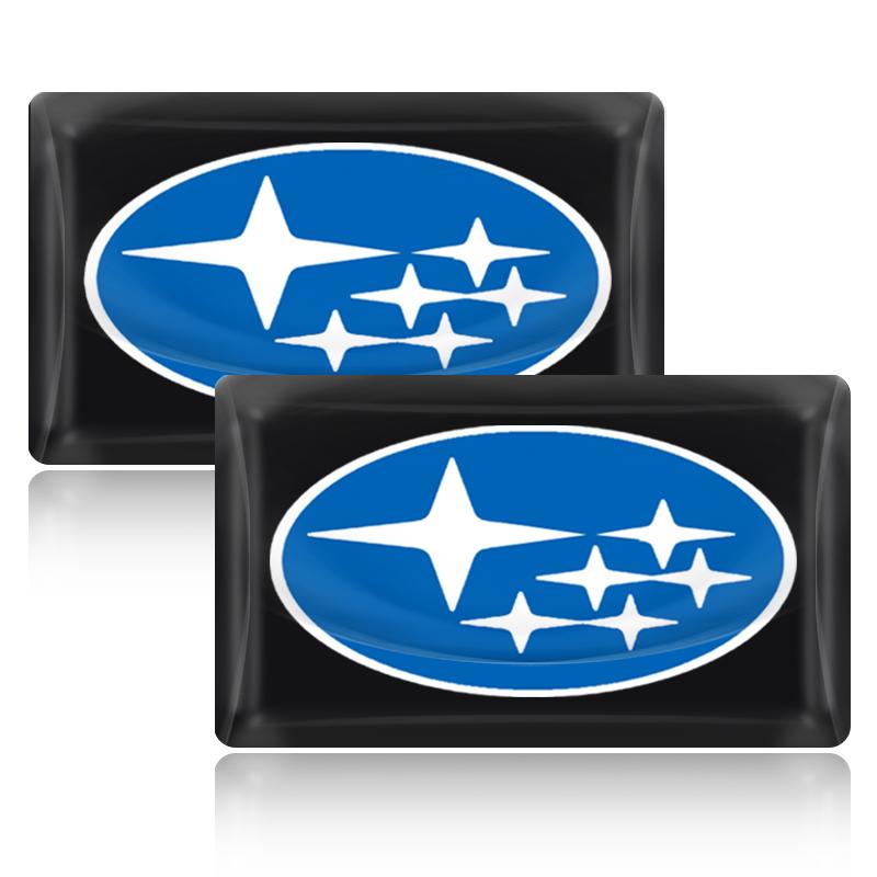 

10 шт. Наклейка с логотипом для салона автомобиля, 3D-эпоксидная наклейка, аксессуары для Subaru Forester SG5 SH SJ Impreza XV Legacy Outback WRX STI GC8 Tribeca 2pcs чёрный