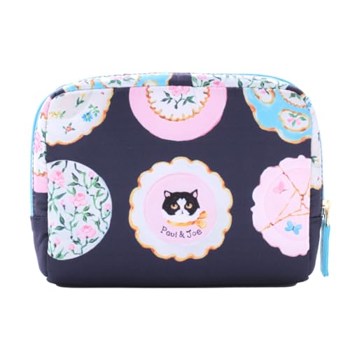 PAUL & JOE ACCESSOIRES Museum Collection Plate Art Pouch (Navy) 001117-0001-01