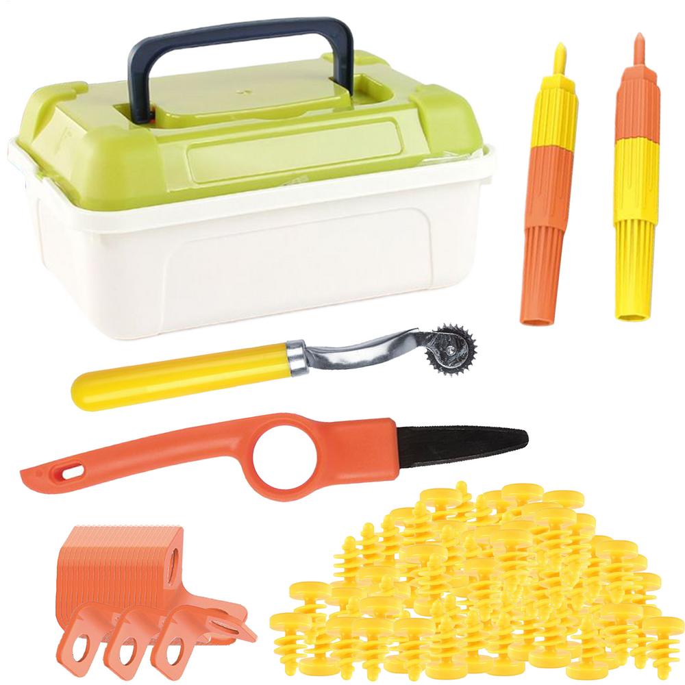 DIY Cardboard Tools Set For Kids Professional Cardboard Splicing Screw Tool Set With Cutter&Tool Box For Familv&Team Activitie