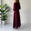  cross-border European and American autumn new single shoulder suspender slim-fit long-sleeved A-shaped long skirt slim-fit temperament women's 
