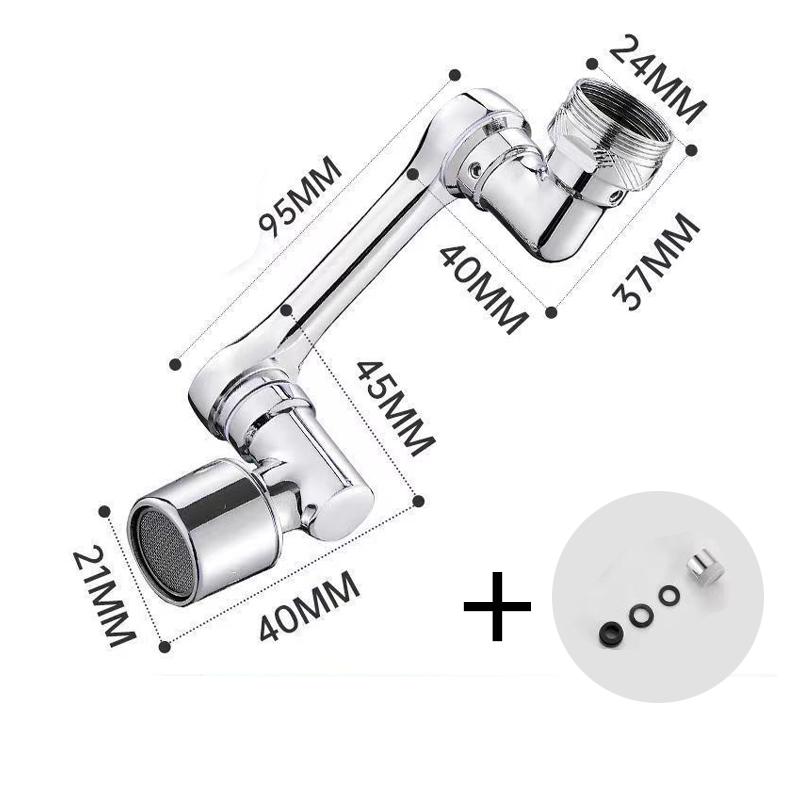 Universal Dual-Mode Rotating Faucet Mechanical Arm Wash Basin Kitchen Bathroom Hot And Cold Household Basin Wash Basin Wash Up