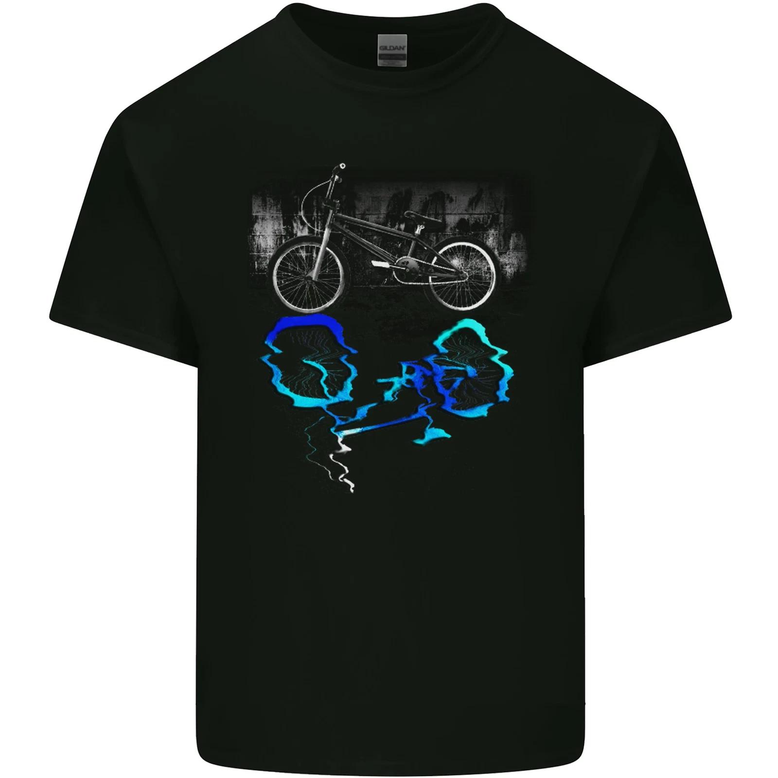 Bicycle Reflection Cycling Cyclist Bike Kids T-Shirt Childrens 2XL