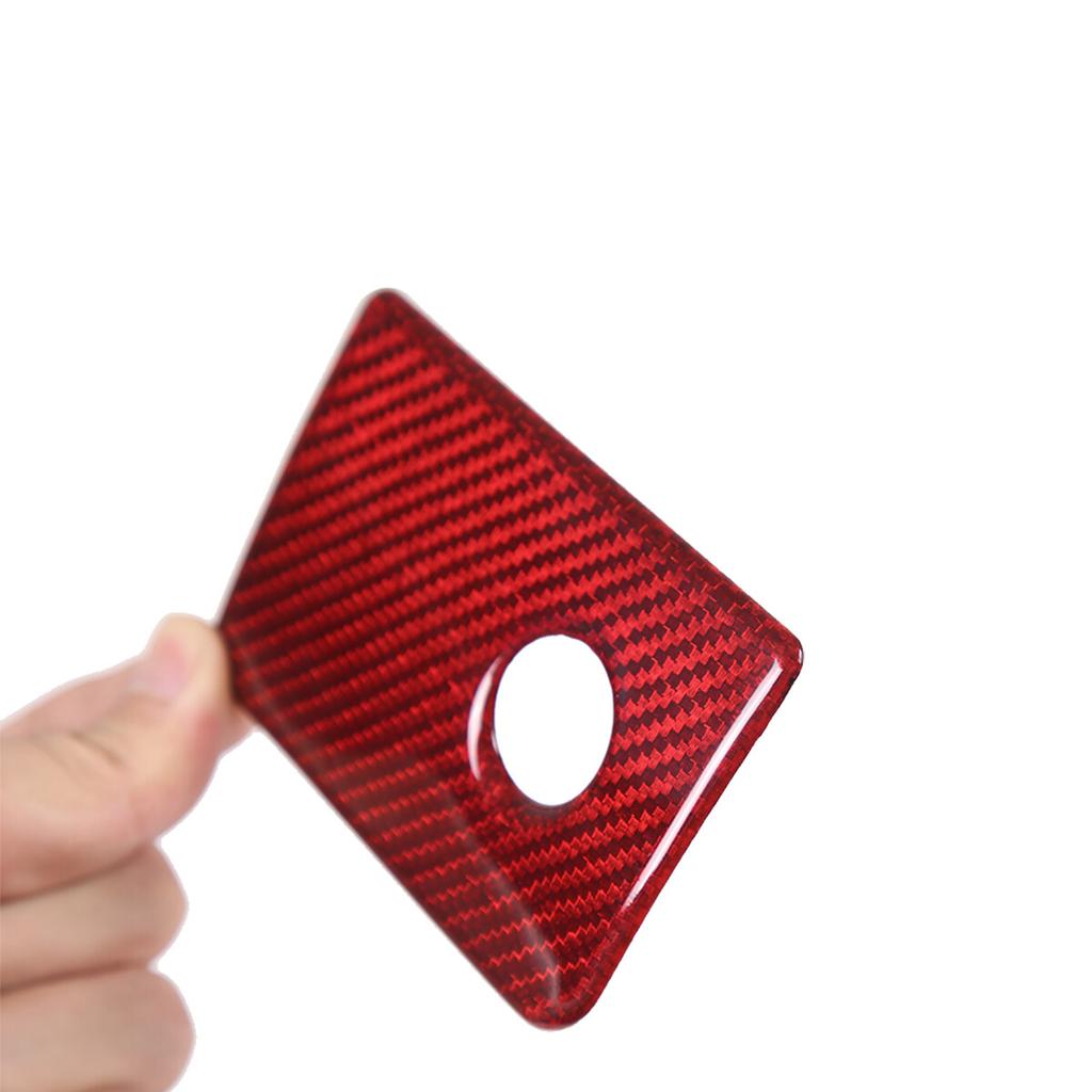Red Real Carbon Fiber Headlight Button Frame Cover Trim For Benz G Class 04-18