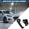 No.81180-2B000 / Hood Release Base Handle Assembly for Hyundai Santa Fe 2007-2022 / Front/Durable Plastic / 1Set Black