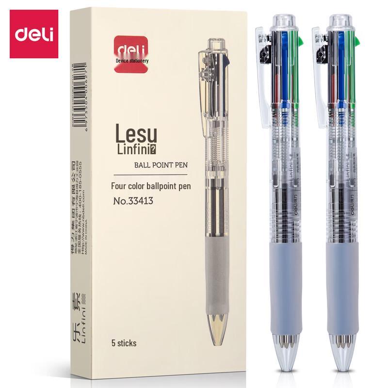 DELI 33413 Four-Color 0.7mm Ballpoint Pen