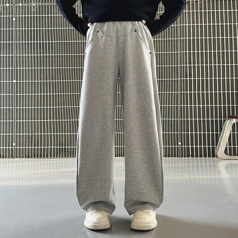 Lässige Mädchen-Sweathose mit weitem Bein - Frühjahr/Herbst 2025 Kollektion für Mittelschülerinnen