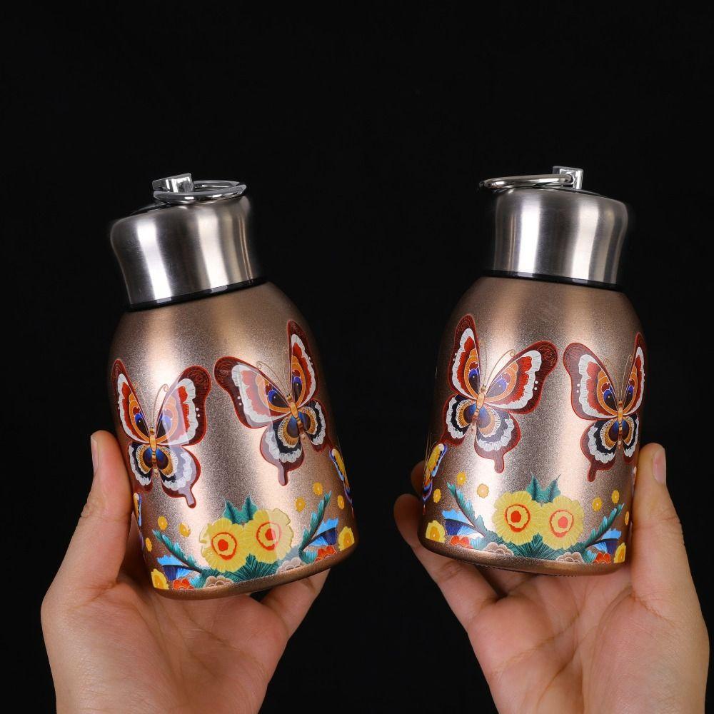 Leak Proof Insulated Cup 300ml Coffee Mug Creative Gift Hot Cold Water Bottle  Outdoor Hiking