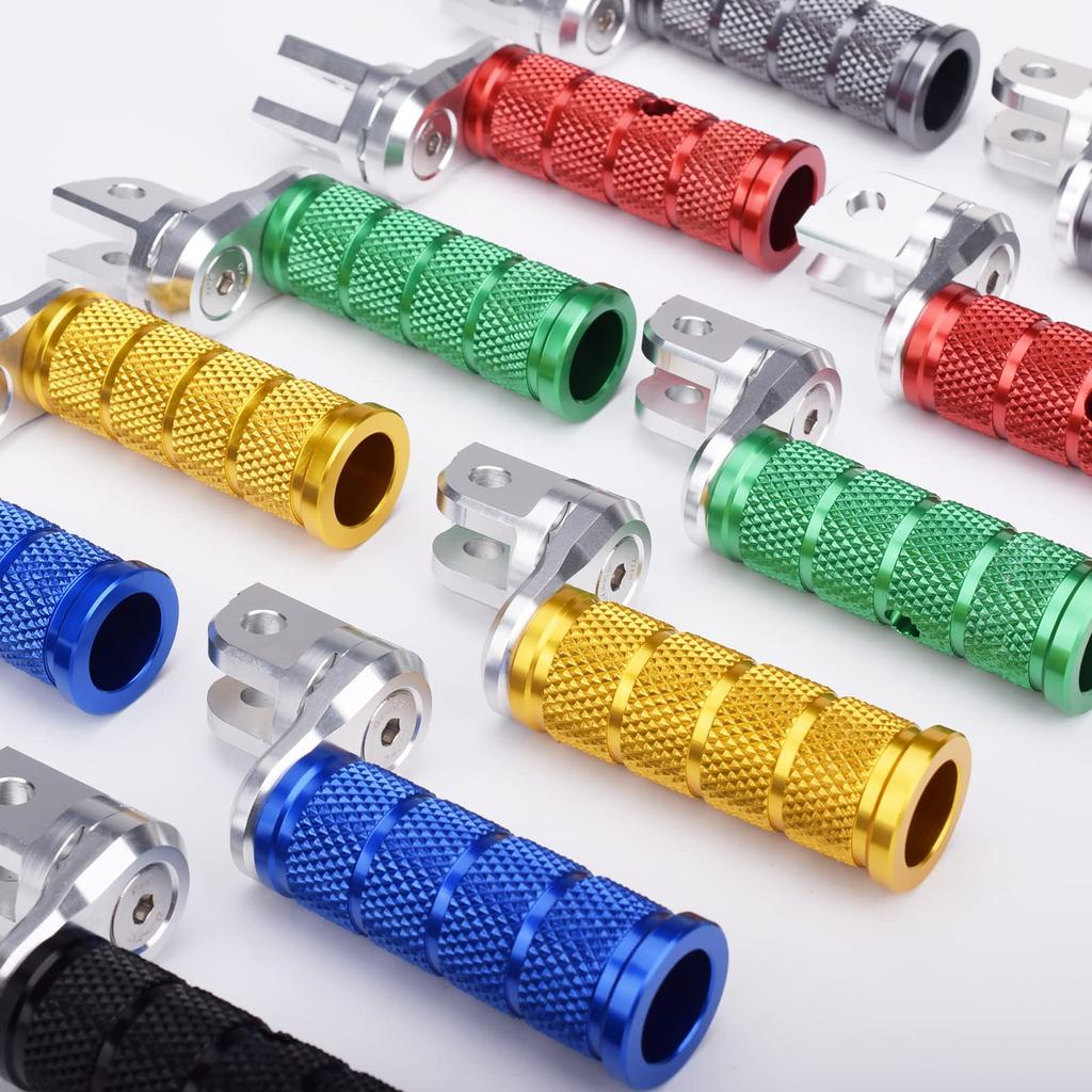 LEDISHUN Adjustable Step Bar Set for Kawasaki Ninja Ninja and Z400 ZX-25R, ZX-4R, ZX-4RR, 250, 400, Z250, (Gold)