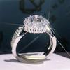 Popular hot sale, exquisite gypsy star micro-inlaid zircon ring, fashionable wedding ring, ring accessories for women