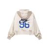Nike Printed Letter Stand Collar Hooded Long Sleeve Jacket Women Jackets White DV8083-104