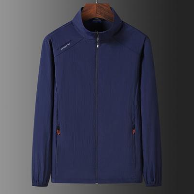 Sunscreen Clothing Men's Summer Thin Outdoor Quick-Drying Sunscreen Clothing Men's Hooded Large Size Loose Skin Clothing Men's Jacket
