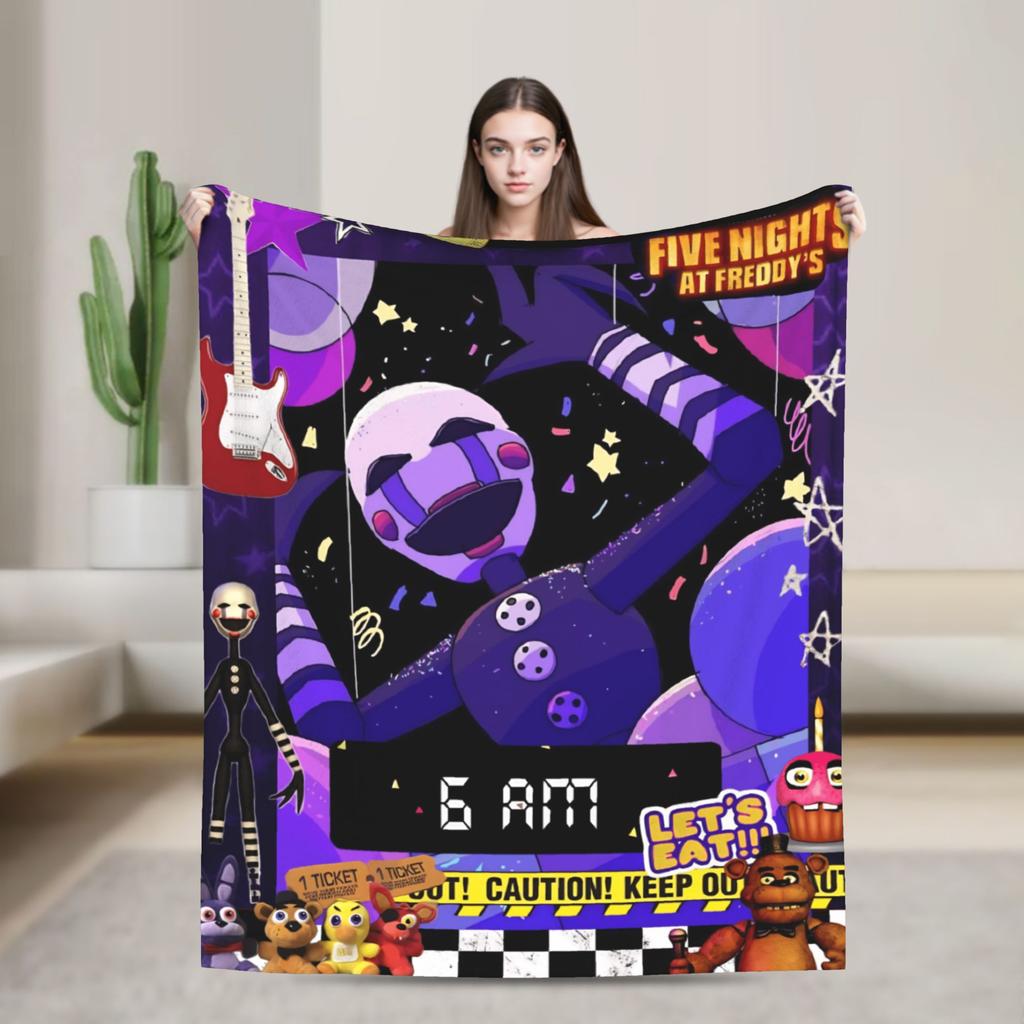 Exquisite FNAFS At Freddy's Blanket Quality Super Warm Bedding Throws Winter Camping Couch Chair Comfortable Bedspread