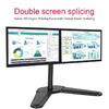 HILLPORT 10-32 Inch Dual Screen Monitor Arm Stand with Tilt & Rotate Function, Desktop Base PC Monitor Mount, Support VESA DZ18