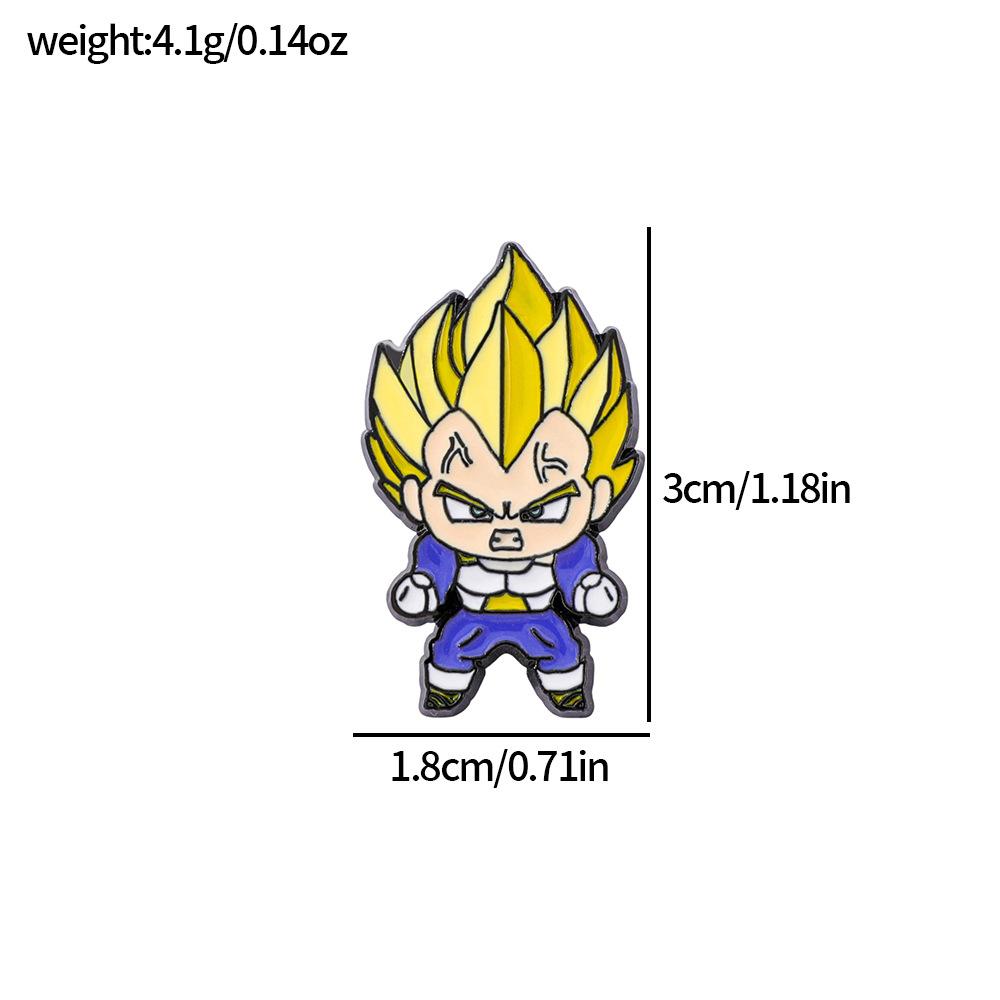 Riman Седьмой Драконий Шар Металлический Значок Персонаж Аниме и Телевидения Драконий Шар Укун Сплав Аксессуары Булавка Украшение