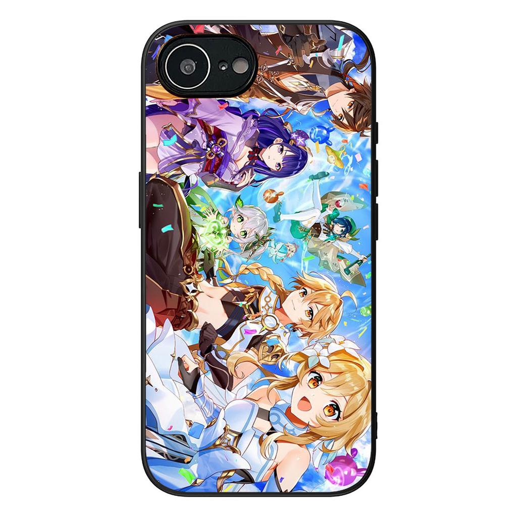 Zhong Li Genshins HuTao Xiao Impact Protective Cover for Apple iPhone 16 17 Air 14 15 Pro Max Plus 16+ 16E 14+ ProMax Phone Case