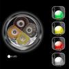WINDFIRE LED Tactical Flashlight with and White Independent Magnetic Waterproof Flashlight for Emergency Power and Night Fishing Flashlight,