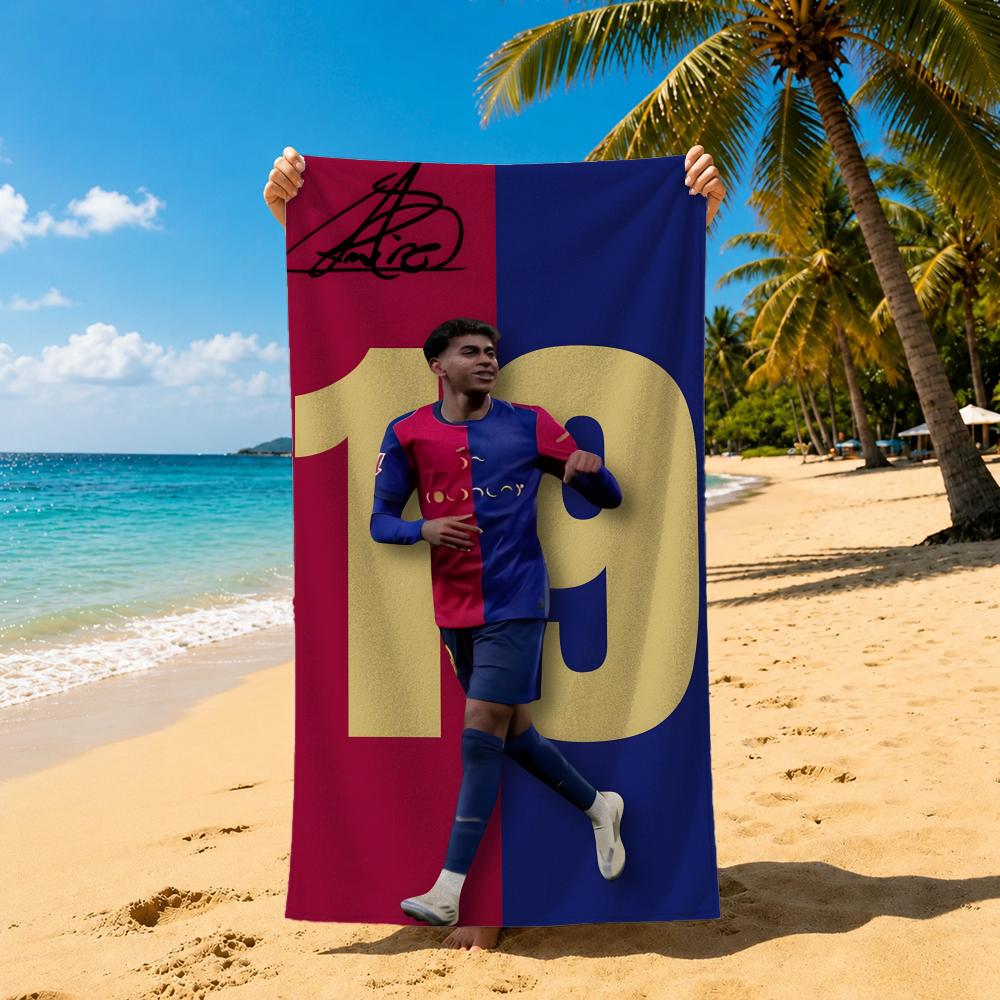 Athlete L-Lamine Y-Yamals Towel Towel Soft Pool Gift For Travel Gym Shower Cool Camping Quick Dry Sports Large Beach Towel