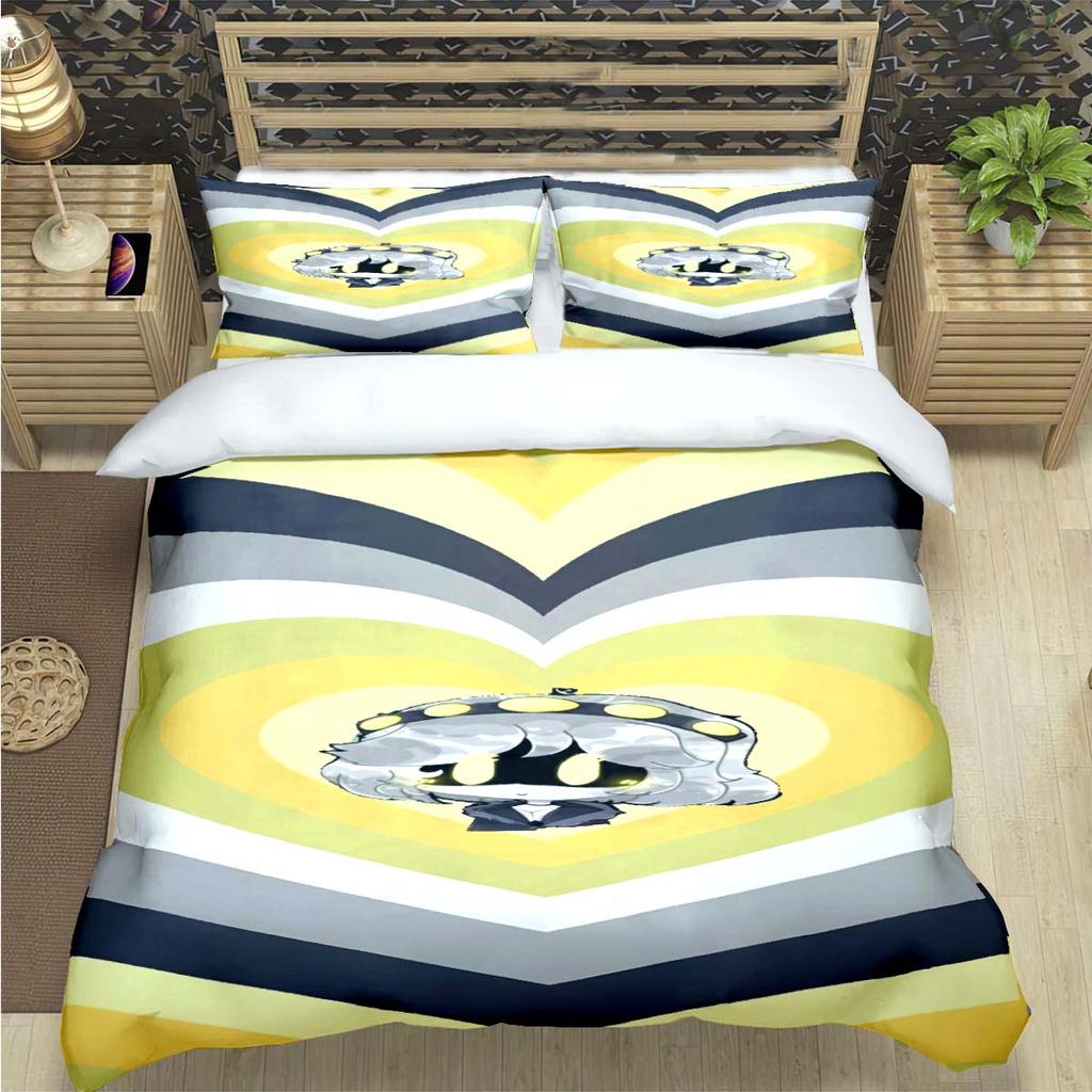 Comforter Fashion Cartoon Murder Drone Print Bedding Set Comforter Bed Youth Kids Girl Boys Luxury Birthday Gift