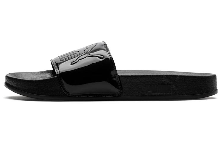 PUMA Leadcat Patent Slide Black Women s 367282-01 35.5