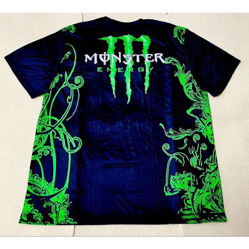 Herren-T-Shirt mit Monster Energy Dosenmuster für Streetwear, Bequem für Motorradrennen, Brandneues Modell 2026
