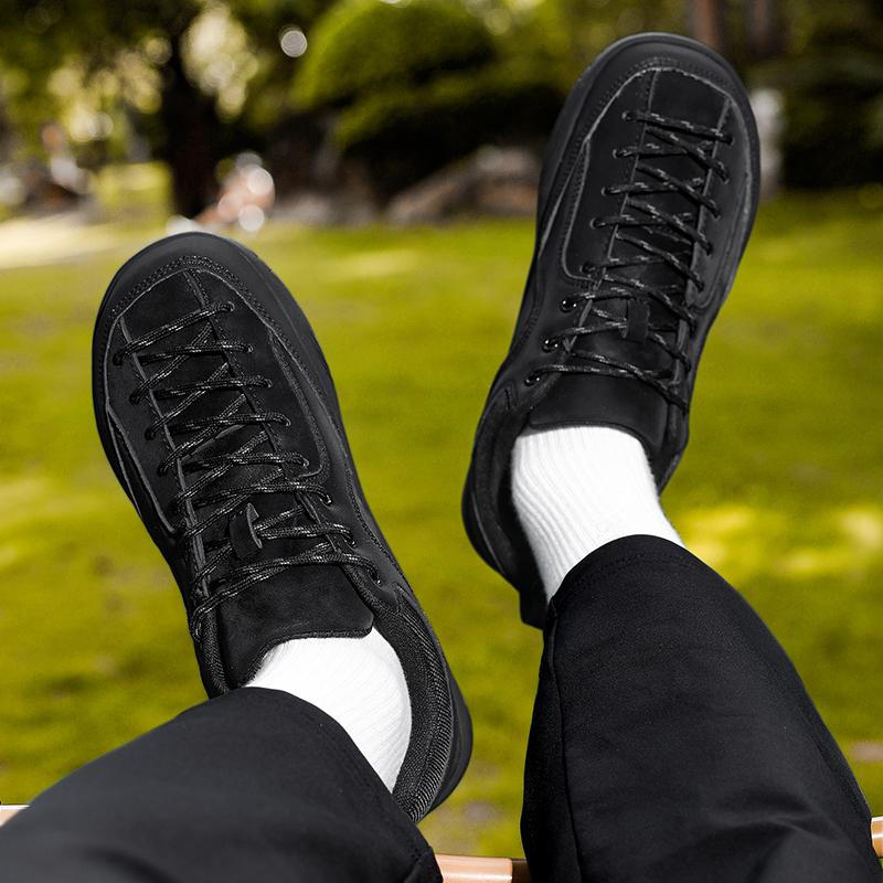 Spring /Autumn Running Sports Shoes Men's Thick Bottom Color Hot-selling Women's Shoes Outdoor Wide-Toe Shoes, Large-Size Hiking Couples' Shoes