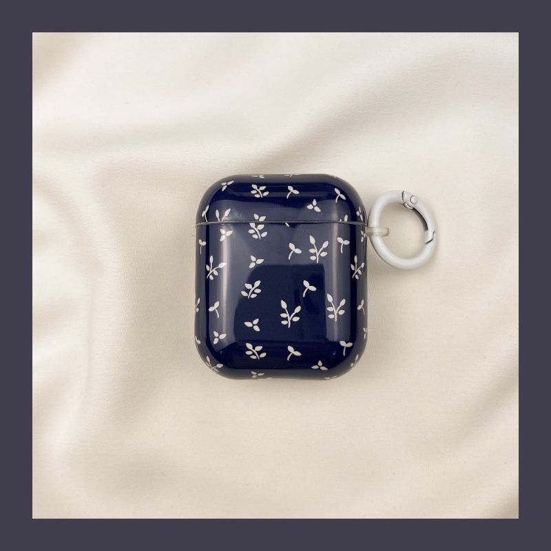 

for Apple Pro Earphone Case Second Generation Wireless Bluetooth Third Generation Aipods2 Generation Airpodpro Fourth Generation 5 5 Generation Box AirPods 4 [Retro small floral] send Hook