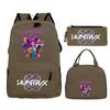 Kpop Demonunters Peripheral Children'S Backpack Elementary And Secondary School Bag Three-Piece Set