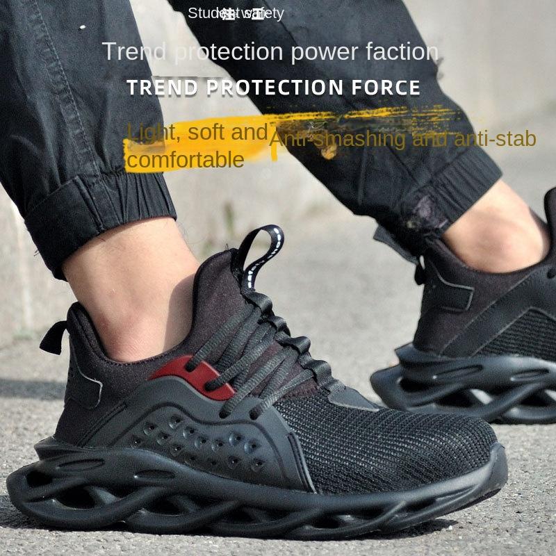Men's Shoes Anti-smashing and Anti-piercing Labor Insurance Shoes Steel Bag Head Work Shoes