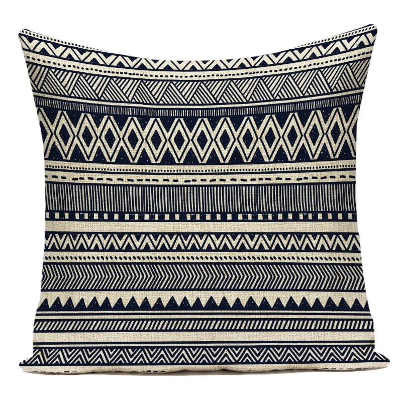 Polyester Boho Style Simple Geometric Decorative Pillows Cushion Cover For Living Room Decoration Pillowcase
