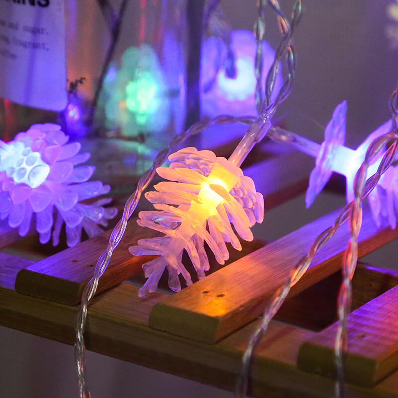 NuFeng Christmas Pine Cone String Lights