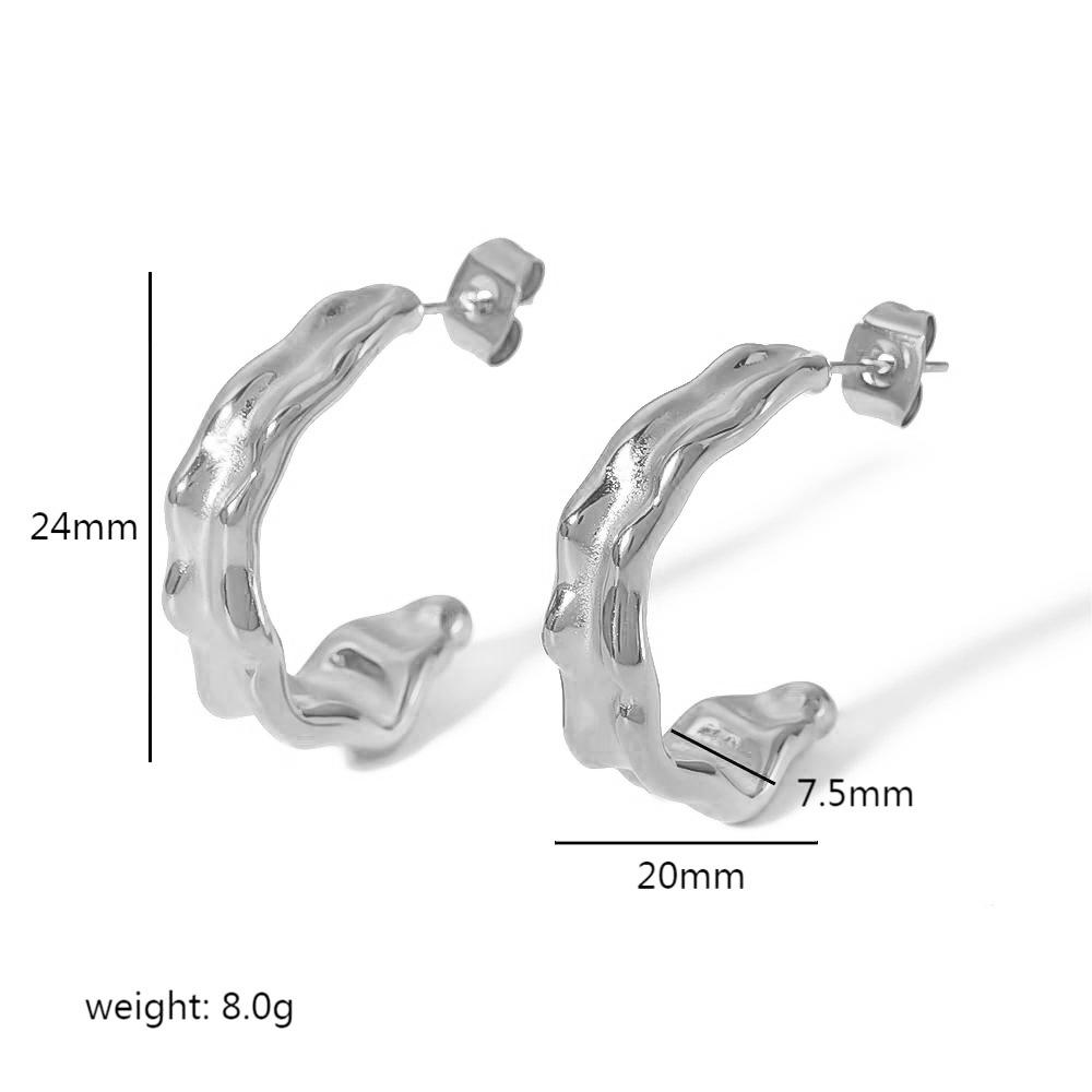 

Французские ретро-кордовые модные серьги, серьги из 18-каратного золота с эффектом лавы, персонализированные высококачественные серьги