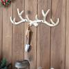 Retro Wall Mounted Iron Art Deer Antler Decorative Ironwork Hook Wall Key Holder Decoration Home Wall Decoration Clothes Rack