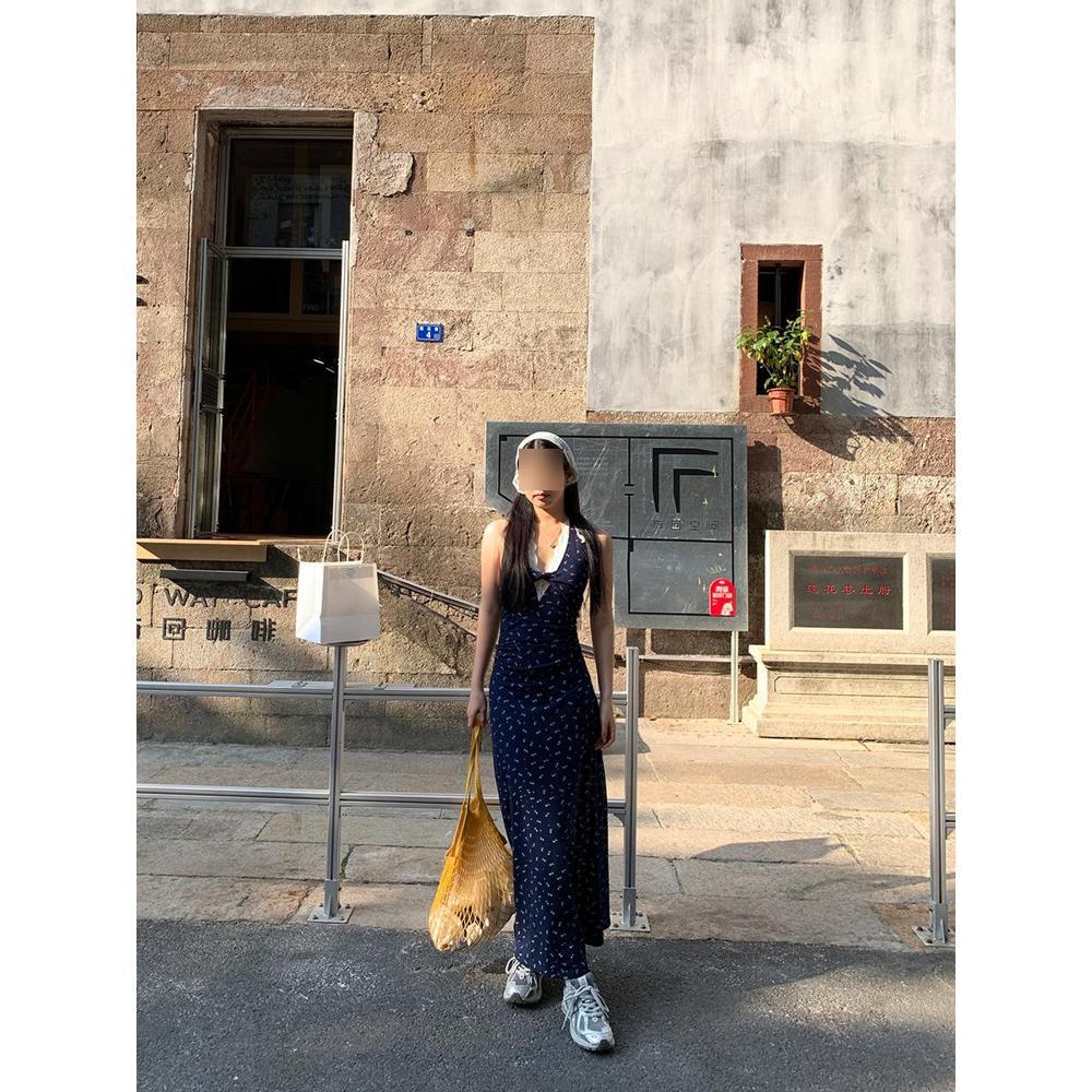 Xinjiang, westliches Sichuan, Yunnan Reisekleidung, Strandurlaub, toll aussehendes Hals- und Taillenkleid Sommer