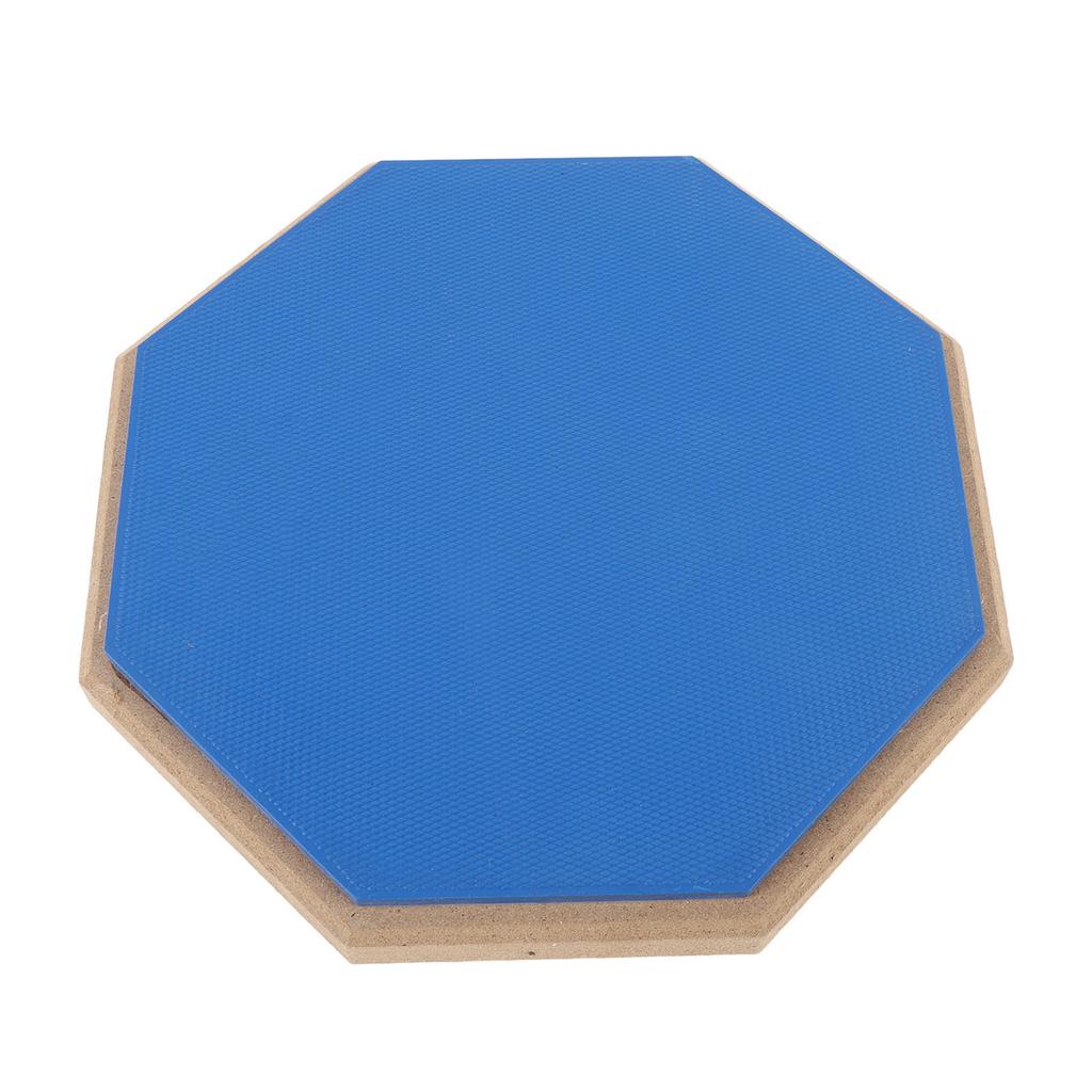 Drum Practice Pad 8 Inch Rubber Silent Drum Practice Mat with 2 Pairs of Drumsticks Orange