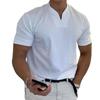 Herren-Shorts mit V-Ausschnitt, atmungsaktive Baumwollmischung, Sport, Fitnessstudio, Oberteile, Kleidung für den Alltag