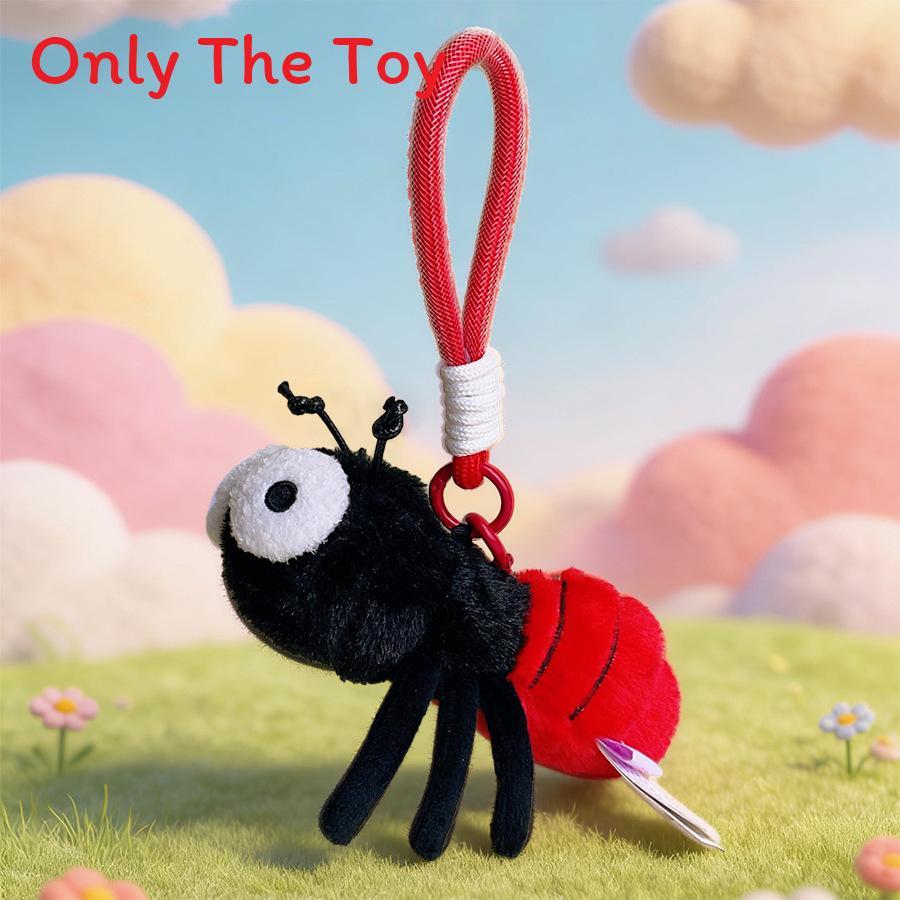 Creative Insect Plush Toy Keychain With Short Plush Material For Kids And Collectors