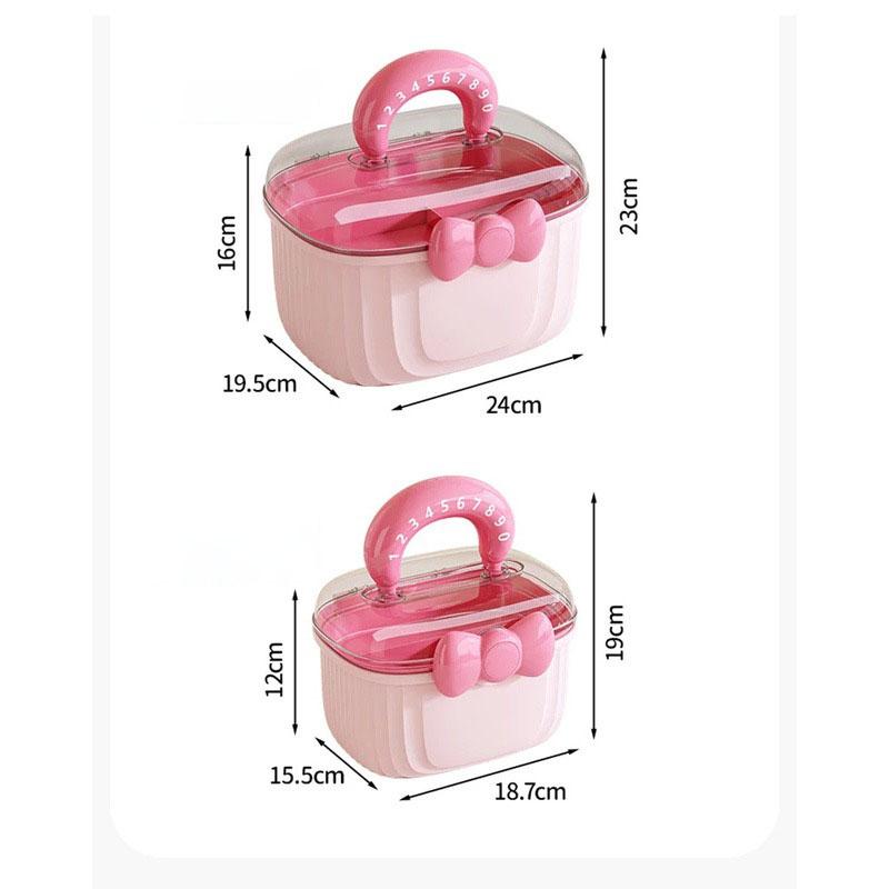 Hair Accessories Storage Box, Portable Makeup Organizer for Hair Clips, Hair Ties, Earrings, Bracelets, Necklaces