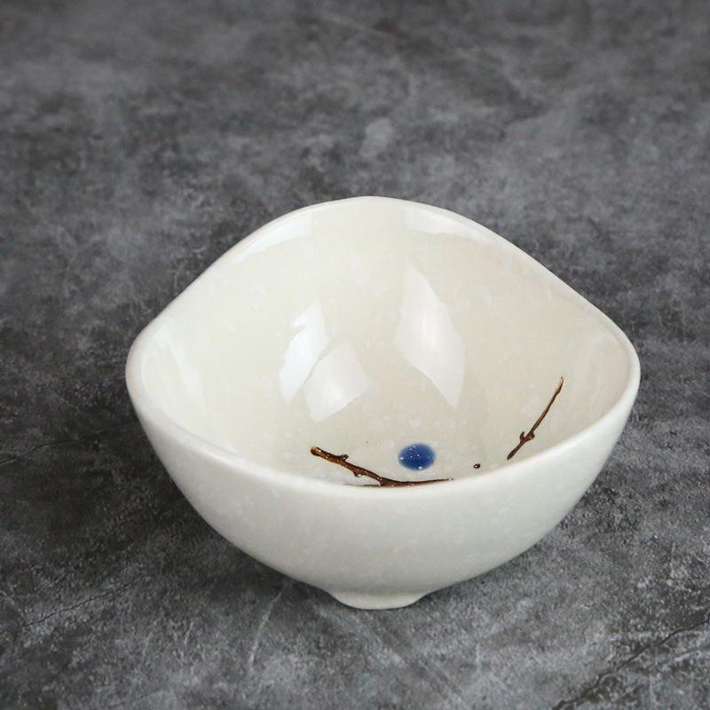 Ceramic Taste Dish Small Plate Mini Soy Sauce Tray Saucer Seasoning Bowl Jam Nut Porcelain Tableware Household Kitchen Supplies