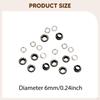 10 Eyelets with Washers – Easy-to-mount Metal Eyelet Set for Bags, Shoes, Upholstered Furniture